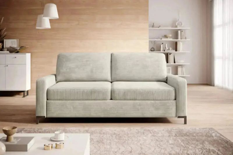 Canapé-lit à vrai matelas intégré pour couchage quotidien TIKAYLA