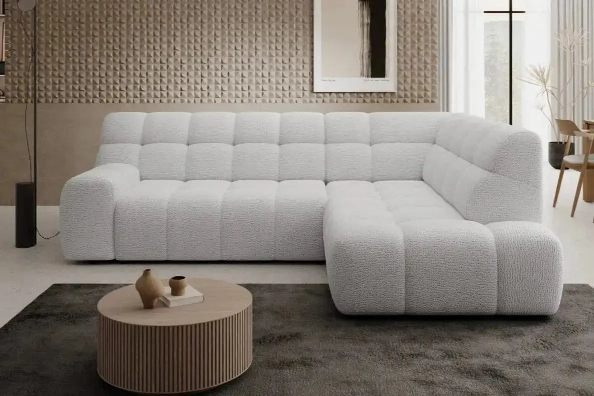 Canapé d'angle réversible et convertible design TIKAYLA