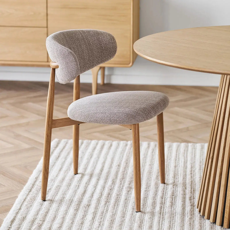 Chaise de salle à manger en velours, tissu ou bois TIKAYLA
