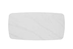 APOLLINA - Table à manger Ovale en Pierre Blanc - 180 x 90 cm - Blanc ROUSSEAU