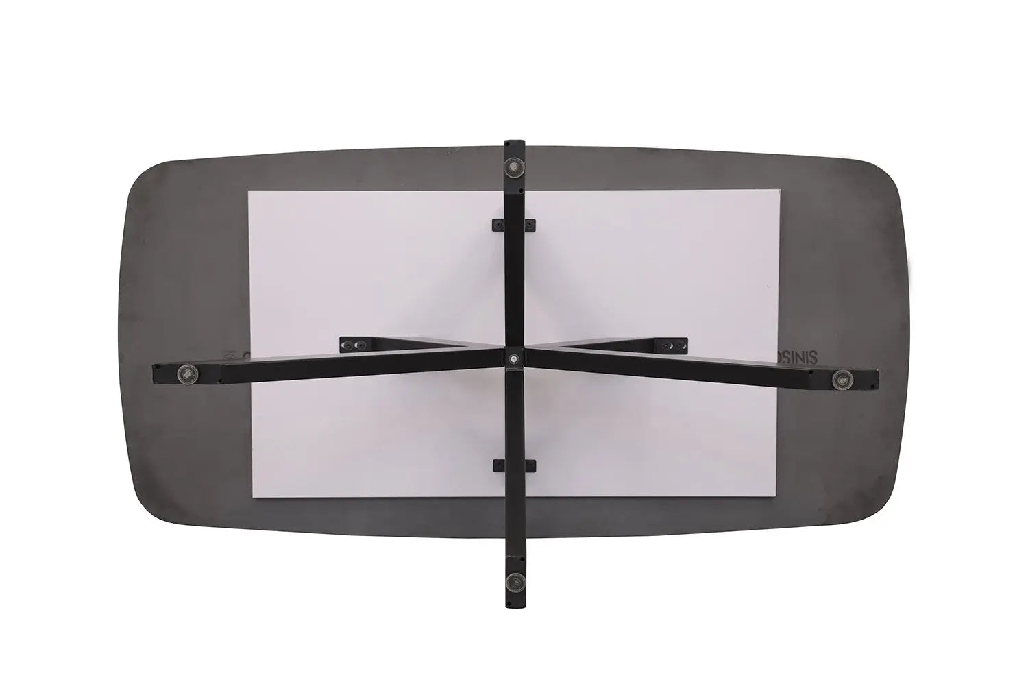 APOLLINA - Table à manger Ovale en Pierre Blanc - 180 x 90 cm - Gris ROUSSEAU