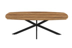 AYLEN - Table basse Ovale Effet Mango - 130x 70 cm ROUSSEAU