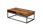 AYORA - Table Basse de Salon avec Tiroir - 110 cm - Bois de Manguier Brun ROUSSEAU