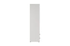 Armoire 3 portes avec miroir MARCO blanc - 120 cm - TIKAYLA