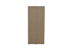 Armoire 2 portes avec miroir MARCO blanc - 80 cm - TIKAYLA