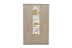 Armoire 3 portes avec miroir MARCO sonoma - 120 cm - TIKAYLA