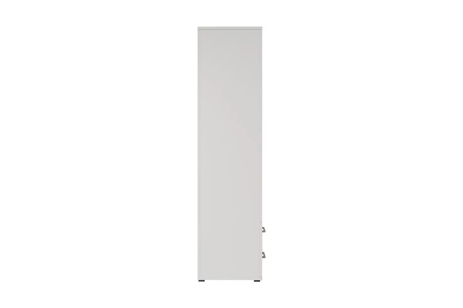 Armoire 4 portes avec 2 miroirs MARCO blanc - 160 cm TIKOYA