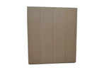 Armoire 4 portes avec 2 miroirs MARCO sonoma - 160 cm - TIKAYLA