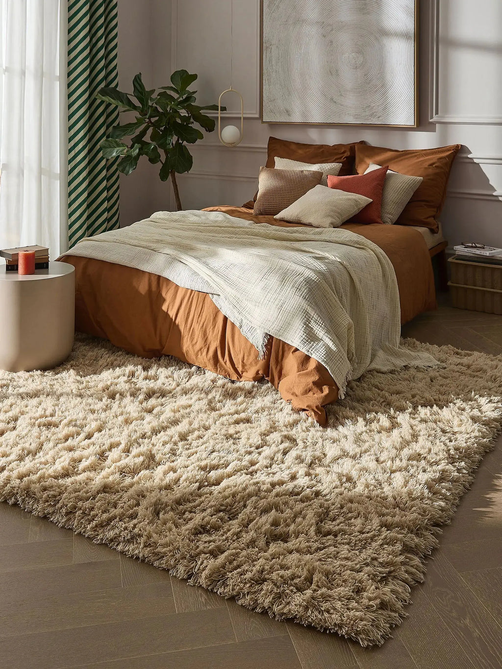BAADAL - Tapis de Laine - Beige BENUTA