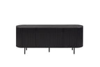 Buffet LYANE effet brun foncé, portes battantes - TIKAYLA