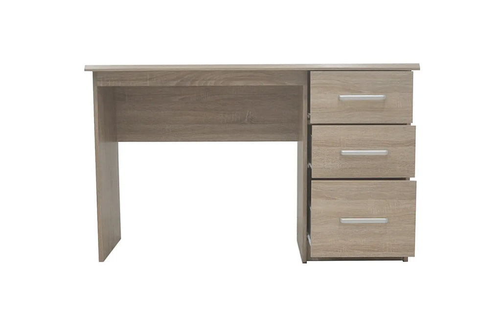Bureau MATIS sonoma vue de cote profondeur 60 cm - TIKAYLA