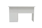 Bureau MATIS blanc vue de face plateau 121 cm - TIKAYLA