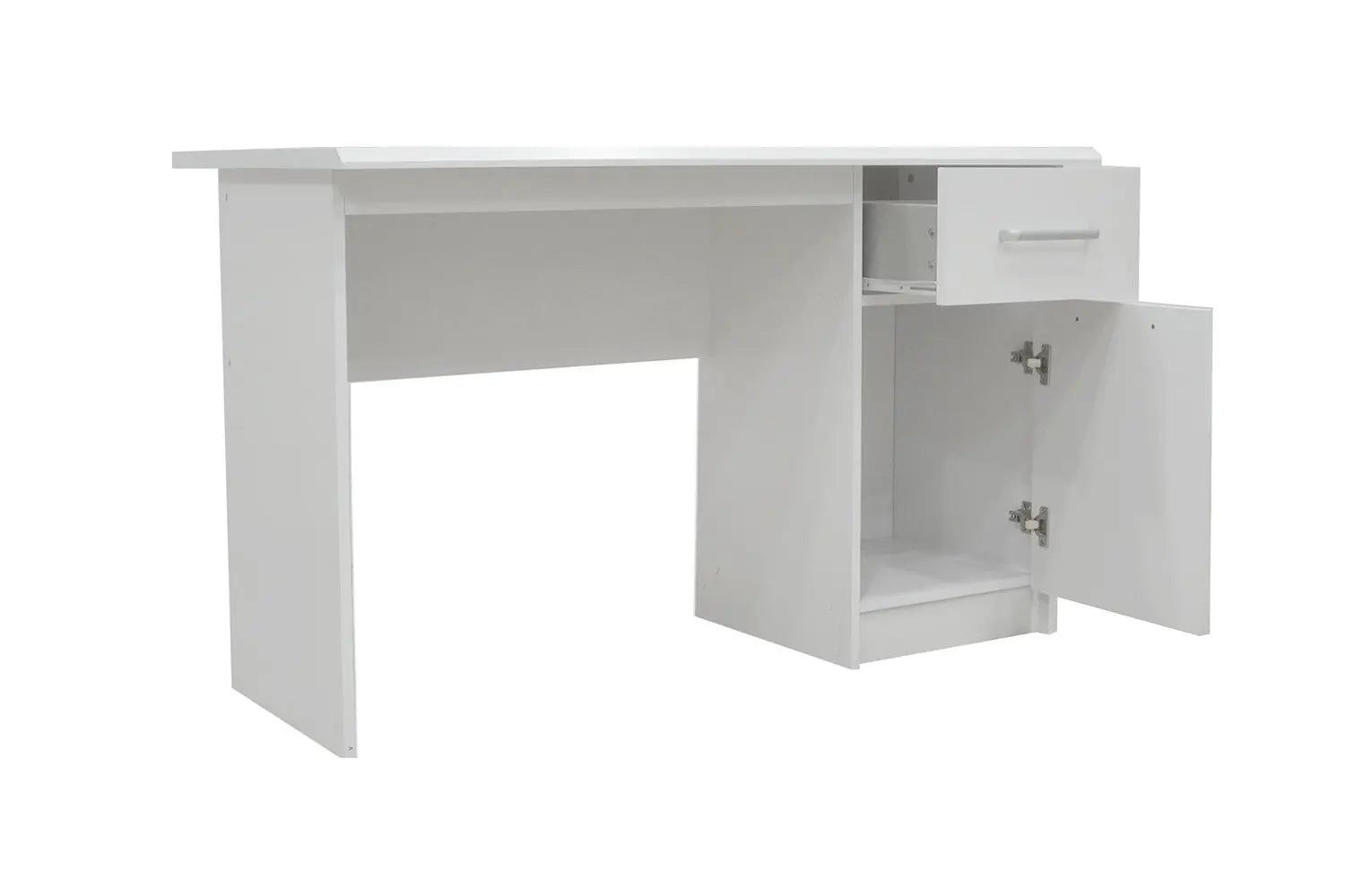 Porte ouverte du bureau MILO finition blanche - TIKAYLA