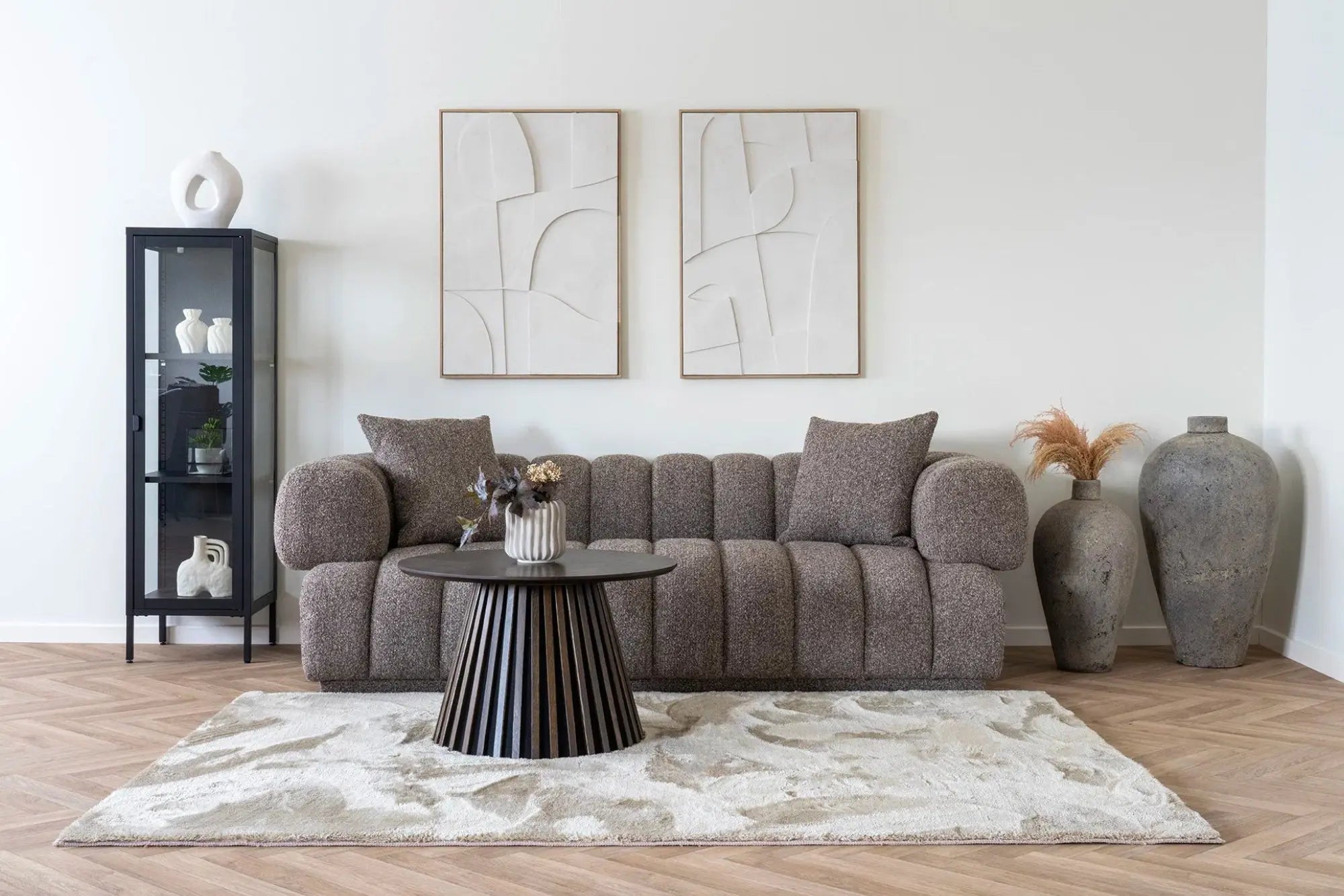Canapé Droit AURORA Marron - 226 x 106 cm HOUSE NORDIC