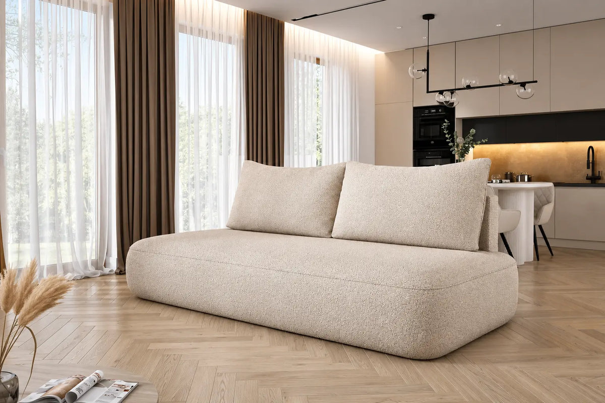 Canapé Droit Convertible avec Coffre de Rangement PIVOINE - 235 x 108 cm WERSAL
