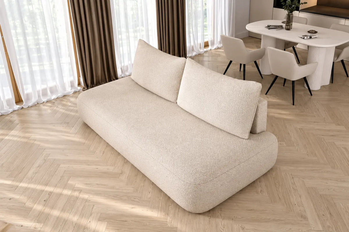 Canapé Droit Convertible avec Coffre de Rangement PIVOINE - 235 x 108 cm WERSAL