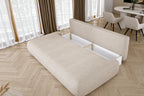 Canapé Droit Convertible avec Coffre de Rangement PIVOINE - 235 x 108 cm WERSAL