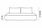 Canapé Droit Convertible avec Coffre de Rangement PIVOINE - 235 x 108 cm WERSAL