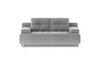 Canapé droit convertible avec rangement CORTINA - 197 x 94 cm - WERSAL