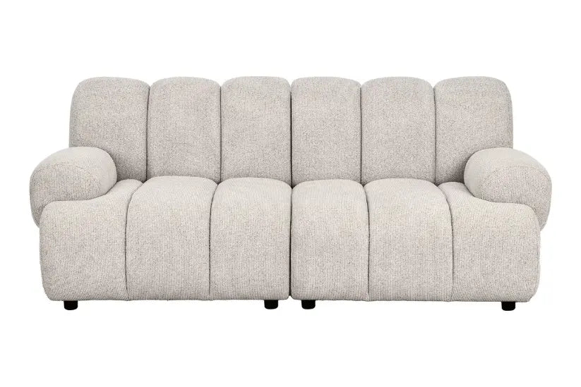 Canapé Droit Modulable 2 places Sable TAZA - 190 x 95 cm HOUSE NORDIC