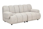 Canapé Droit Modulable 2 places Sable TAZA - 190 x 95 cm HOUSE NORDIC