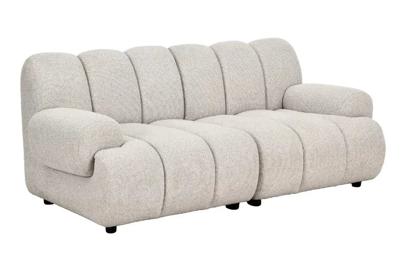 Canapé Droit Modulable 2 places Sable TAZA - 190 x 95 cm HOUSE NORDIC