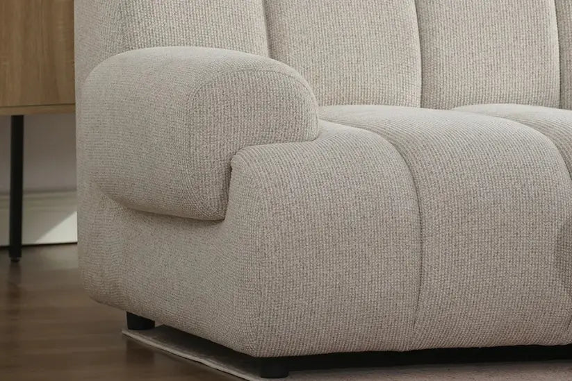 Canapé Droit Modulable 3/5 places Sable TAZA - 275 x 95 cm HOUSE NORDIC