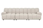 Canapé Droit Modulable 3/5 places Sable TAZA - 275 x 95 cm HOUSE NORDIC