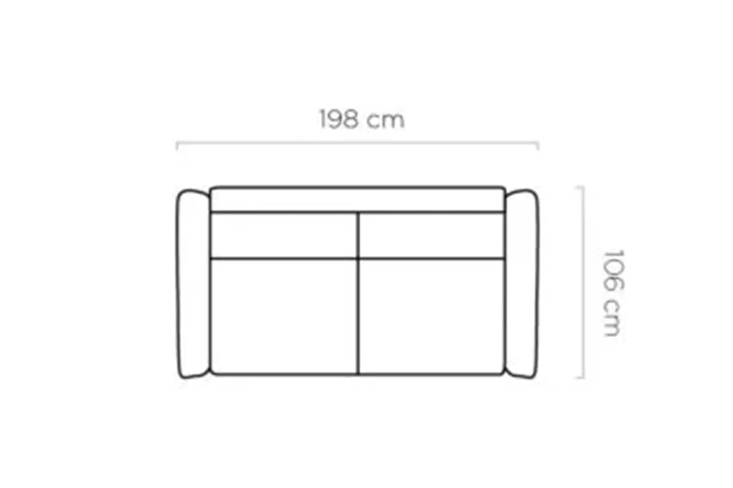 Canapé-Lit CANTO - 198 x 106 cm - Matelas intégré : 140 x 190 cm WERSAL