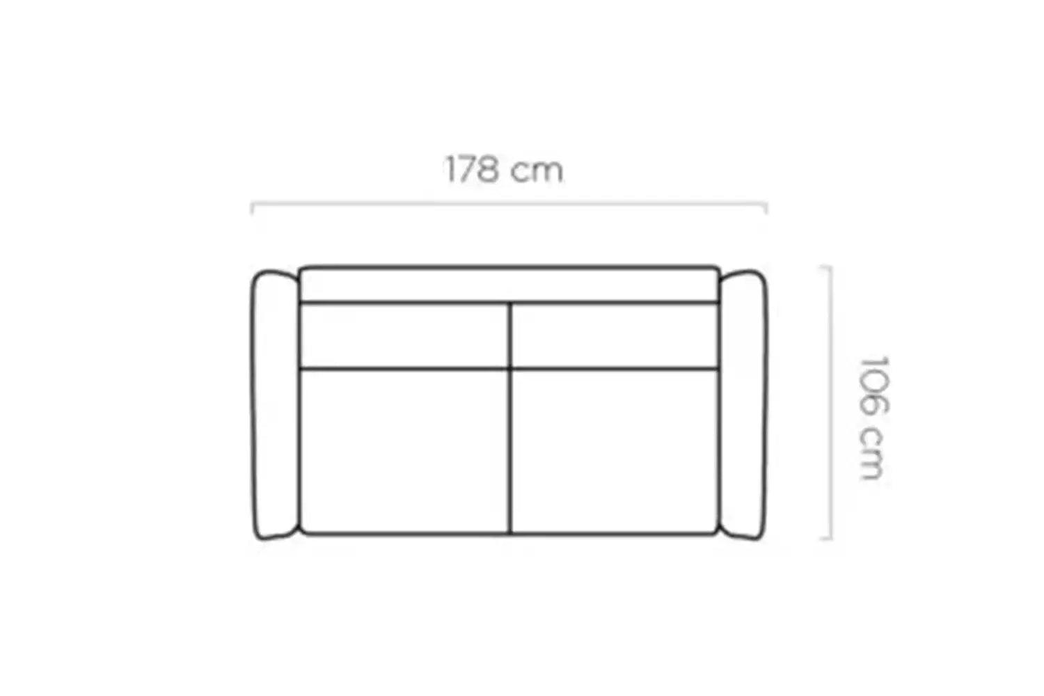 Canapé-Lit CANTO - 178 x 106 cm - Matelas intégré : 120 x 190 cm WERSAL