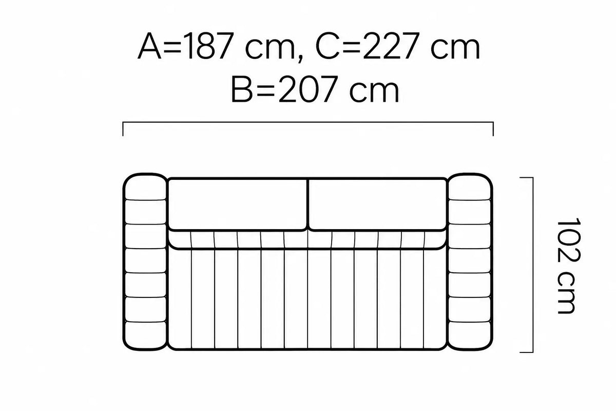 Canapé Lit ORION Matelas Intégré - Couchage 120/140/160 x 198 cm WERSAL