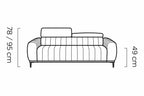 Canapé Lit ORION Matelas Intégré - Couchage 120/140/160 x 198 cm WERSAL
