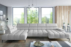 Canapé panoramique convertible électrique IMPERIAL XL - 385 x 216 x 177 cm - WERSAL