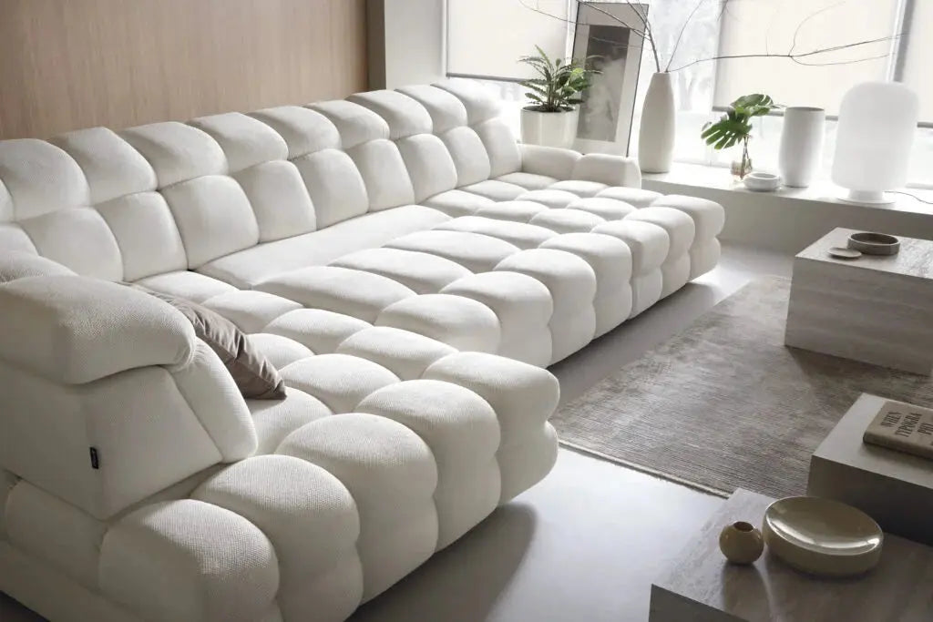 Canapé Panoramique Convertible Électrique TOLLO XL - 400 x 217 x 171 cm WERSAL