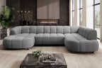 Canapé panoramique convertible électrique SAVONA XL - 355 x 205 x 183 cm - WERSAL