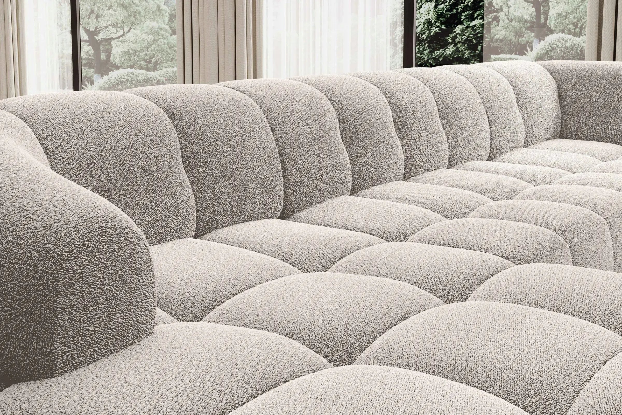 Canapé Panoramique Convertible Électrique VELPA XL - 355 x 205 x 183 cm WERSAL