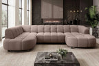 Canapé panoramique convertible électrique SAVONA XL - 355 x 205 x 183 cm - WERSAL