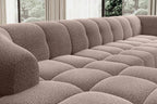 Canapé panoramique convertible électrique SAVONA XL - 355 x 205 x 183 cm - WERSAL