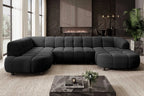 Canapé panoramique convertible électrique SAVONA XL - 355 x 205 x 183 cm - WERSAL