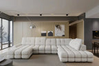 Canapé panoramique convertible électrique VOLTERRA XL - 400 x 217 x 171 cm - WERSAL