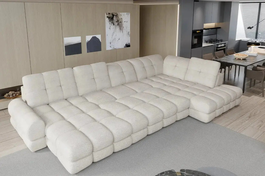 Canapé Panoramique Convertible Électrique TOLLO XL - 400 x 217 x 171 cm WERSAL