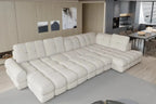 Canapé panoramique convertible électrique VOLTERRA XL - 400 x 217 x 171 cm - WERSAL