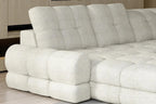 Canapé panoramique convertible électrique VOLTERRA XL - 400 x 217 x 171 cm - WERSAL