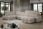 Canapé panoramique convertible électrique VOLTERRA XL - 400 x 217 x 171 cm - WERSAL