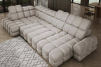 Canapé panoramique convertible électrique VOLTERRA XL - 400 x 217 x 171 cm - WERSAL