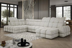 Canapé panoramique convertible électrique VOLTERRA XL - 400 x 217 x 171 cm - WERSAL