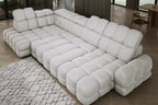 Canapé panoramique convertible électrique VOLTERRA XL - 400 x 217 x 171 cm - WERSAL