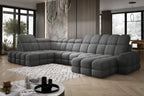 Canapé panoramique convertible électrique VOLTERRA XL - 400 x 217 x 171 cm - WERSAL