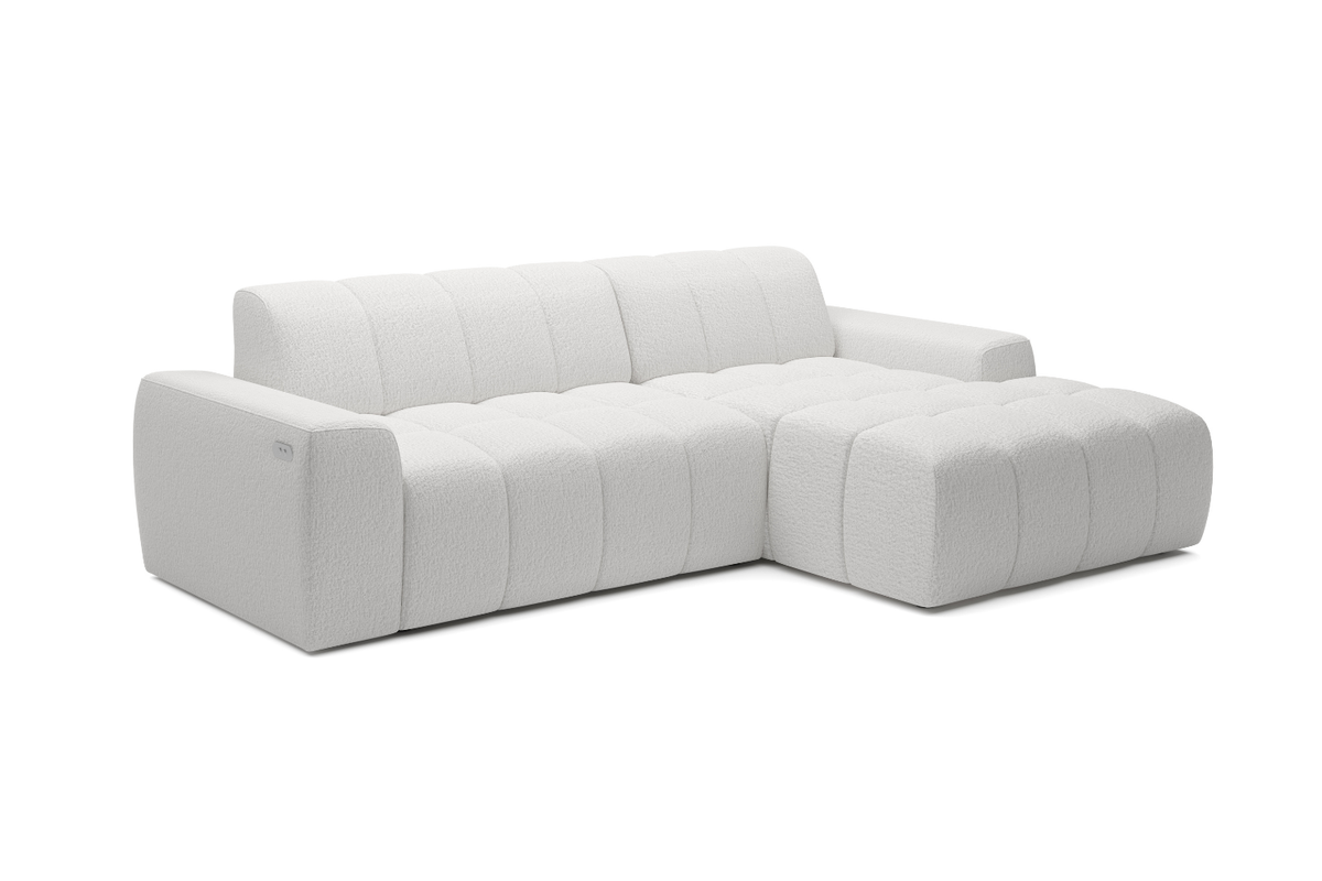 Canapé d'Angle Convertible Électrique FAENZA - 266 x 170 cm