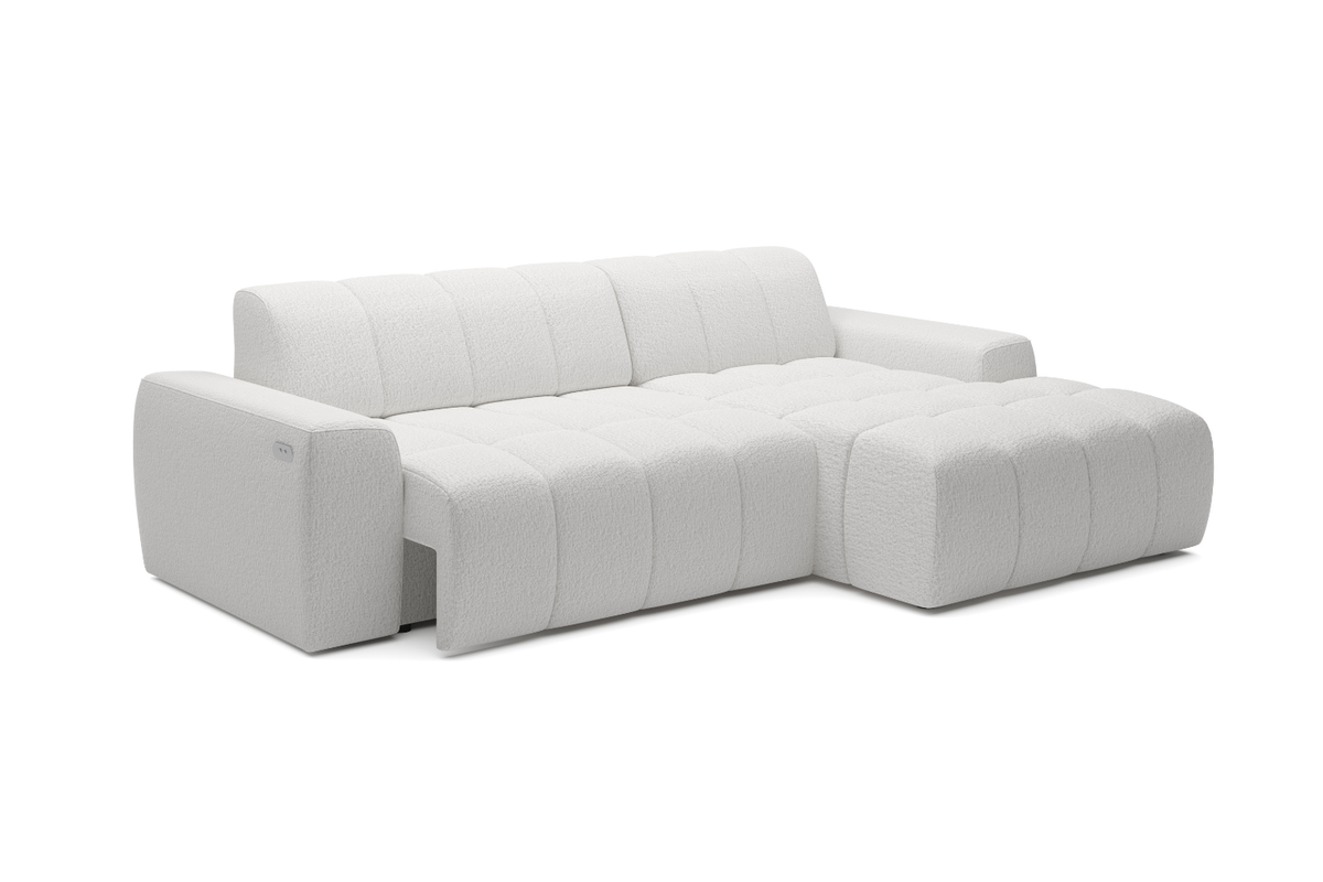 Canapé d'Angle Convertible Électrique FAENZA - 266 x 170 cm